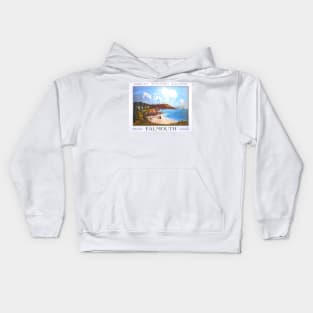 Vintage GWR travel poster Falmouth Kids Hoodie